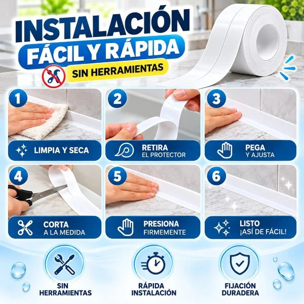 Cinta Impermeable para Sellar Juntas y Esquinas-10MTS
