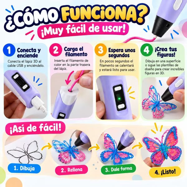 Lápiz 3D: ¡Dibuja, Crea y Dale Vida a tus Ideas! 🎨