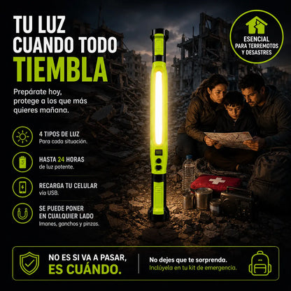 Barra magnetica de emergencia para Terremotos - 💡 Se pega sola USB