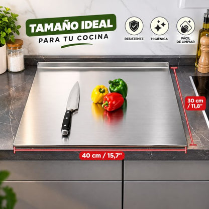 Tabla en Acero Inoxidable | Más Higiénica, Resistente y Fácil de Limpiar