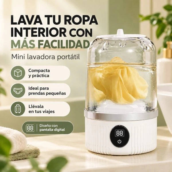 Mini Lavadora Inalámbrica Portátil