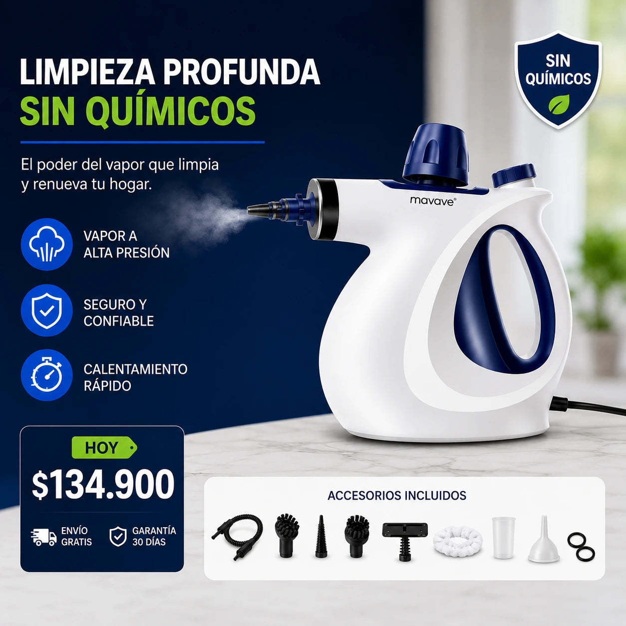 VaporMax® Elimina grasa, suciedad y residuos con vapor de alta presión