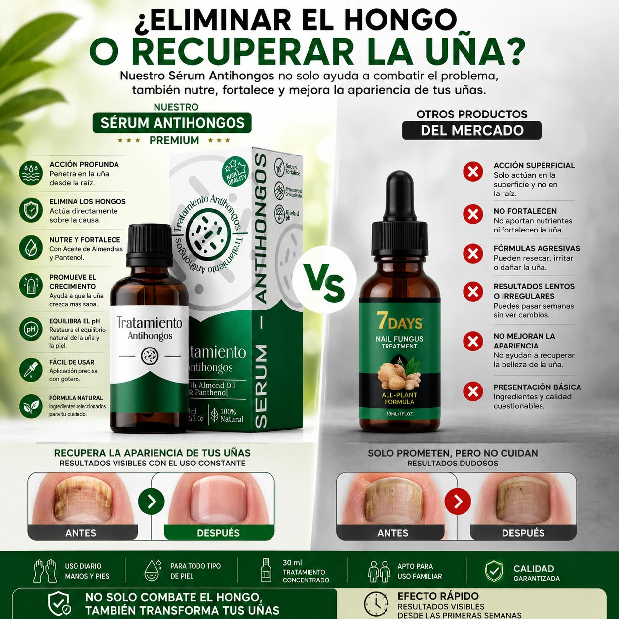 StopHongos®Tratamiento de 60 días para los hongos PAGA 1 LLEVA 2