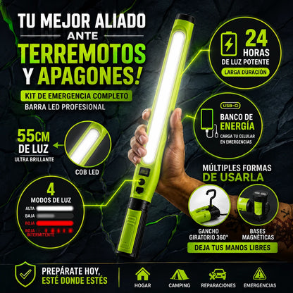 Barra magnetica de emergencia para Terremotos - 💡 Se pega sola USB