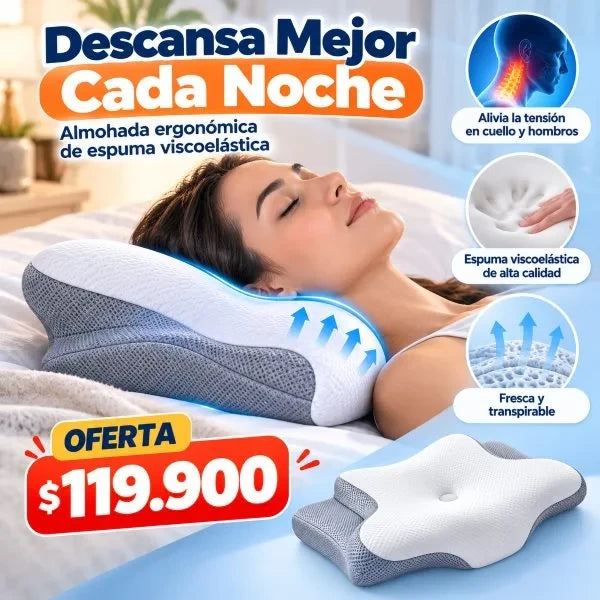 Almohada Cervical Ergonomica de Espuma