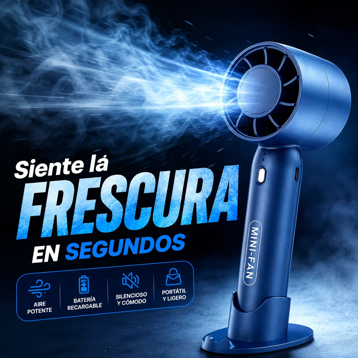 PAGA 1 LLEVA 2 MINI T-10 Ventilador portatil -Alto enfriamiento