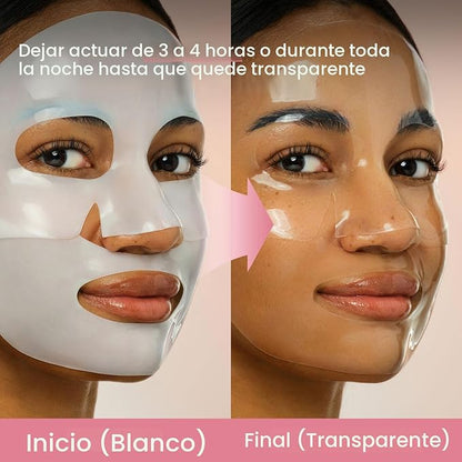 Kit Glass Skin Coreano | 4 Mascarillas de Colágeno + Masajeador🎁