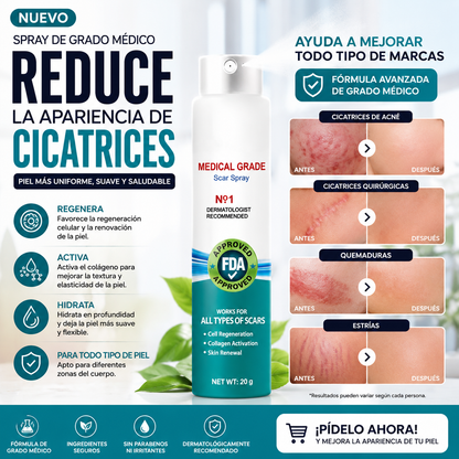 Paga 1 lleva 2 Medical Grade-Eliminación de cicatrices, Spray de grado médico