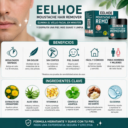 EELHOE® Removedor de vello corporal y facial