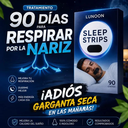 Sleeptrips® Cintas bucales anti ronquidos x90 Cintas