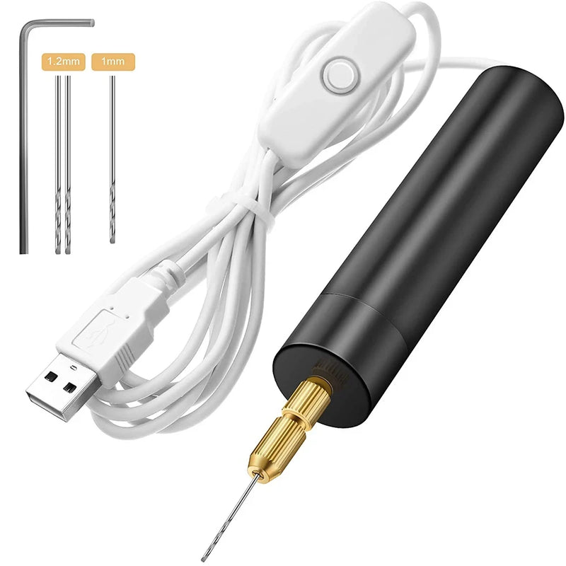Minitaladro Eléctrico USB para Joyería y Manualidades.