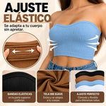 Top Tela rib Estilo Casual TALLA UNICA