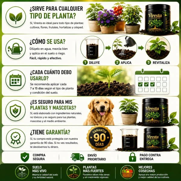 REVITALIZADOR DE SUELO CON ÁCIDO HÚMICO-CRECIMIENTO INTESIVO PARA PLANTAS Y JARÍDN