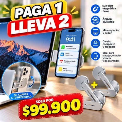 Soporte Magnético para Celular en Portátil – Holder Plegable