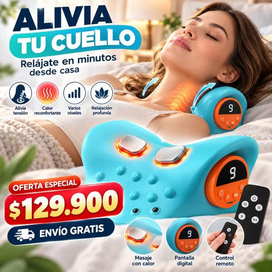 CuelloZen| Almohada Masajeadora Eléctrica para Cuello y Hombros
