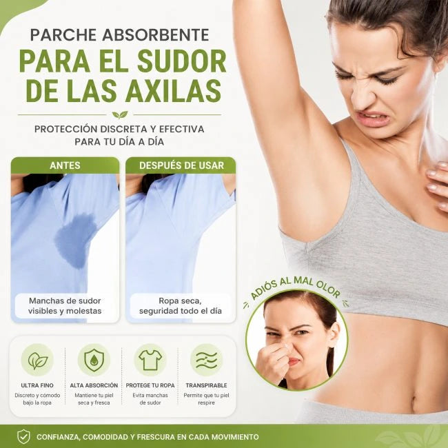 Elhoe® 24 Parches absorbentes para sudor de las axilas