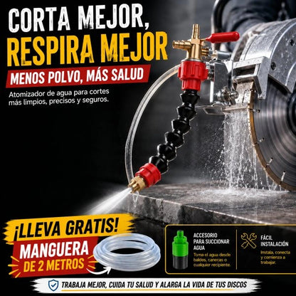 FRIOMÁX® Pulverizador de Agua para maquinas de corte visibilidad optima sin polvo