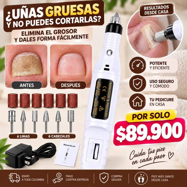 💅 KIT CUIDADO TOTAL DE UÑAS GRUESAS Y PIES SECOS
