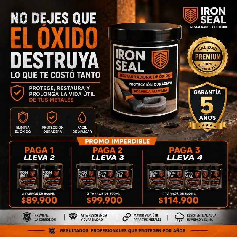OFERTA FLASH IRON SEAL ANTIOXIDO🚨