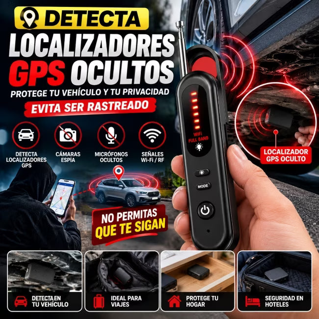 Detector Portátil de Cámaras Ocultas y Señales