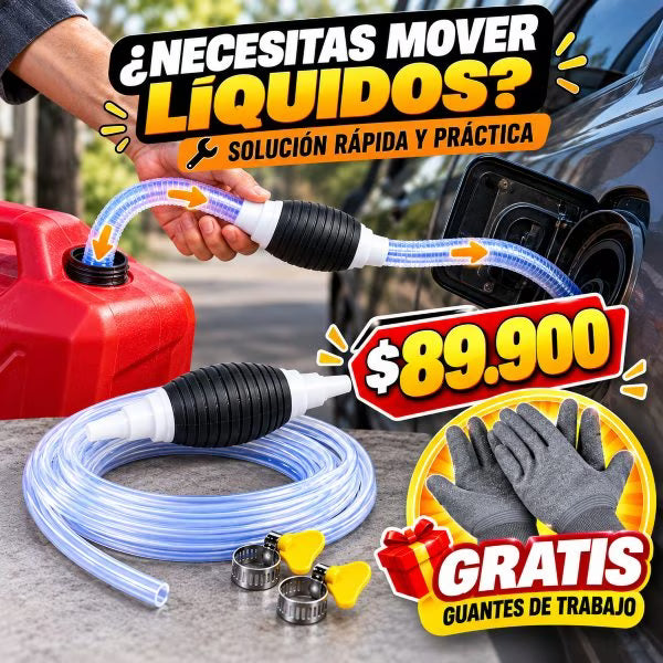 🚨 Bomba Manual de Emergencia – Transfiere Líquidos Fácilmente