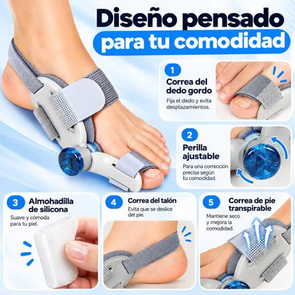 🦶 Corrector Graduable para Juanetes – Ajuste Personalizado y Mayor Comodidad