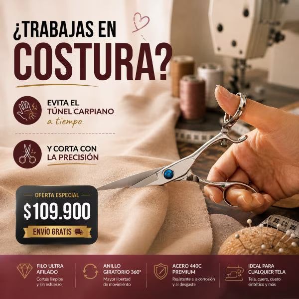 Tijeras para costura-✂️ Precisión y comodidad para tus proyectos