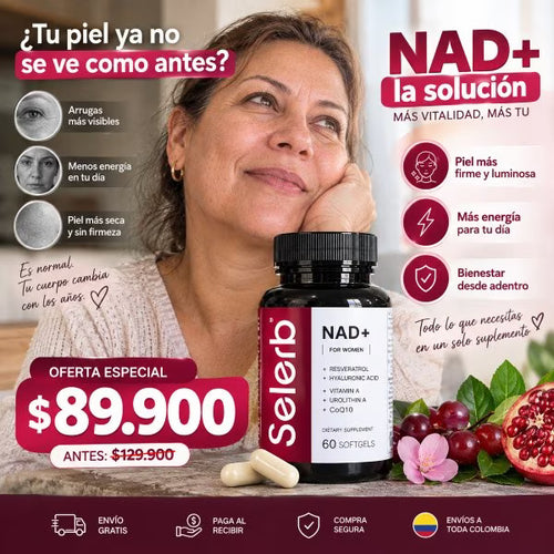 Selerb Nad For Women-Renovación celular, cuidado de la piel y aumento de energía.