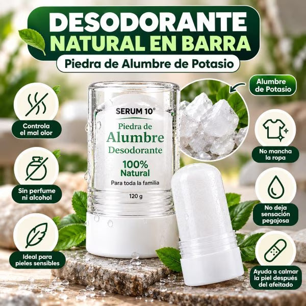 Piedra de Alumbre SERUM 10 – Control del Mal Olor