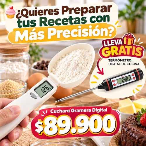 Cuchara Gramera Digital Medidora + GRATIS Termómetro