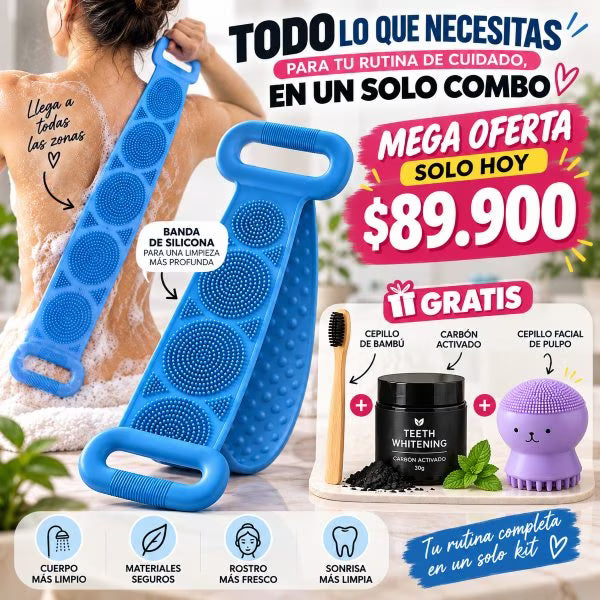 Combo Limpieza Profunda 4 en 1 – Espalda, Cuerpo y Rostro