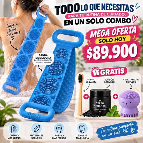 Combo Limpieza Profunda 4 en 1 – Espalda, Cuerpo y Rostro