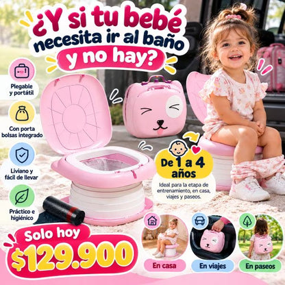Orinal Plegable Infantil | El Baño Portátil Para Viajes