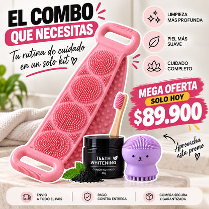 Combo Limpieza Profunda 4 en 1 – Espalda, Cuerpo y Rostro