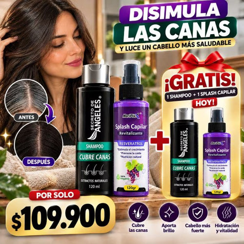 Shampoo Cubre Canas + Splash de Resveratrol GRATIS!!: ¡llévate el combo!