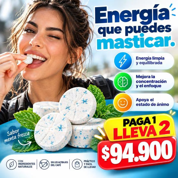 Neuro Energy Gum 90 Unidades – Cafeína + L-Teanina