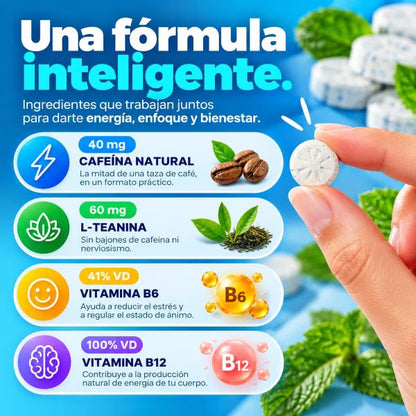 Neuro Energy Gum 90 Unidades – Cafeína + L-Teanina