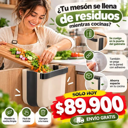 🗑️ Cesto Colgante para Cocina – Ahorra Espacio y Mantén Todo Limpio