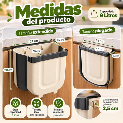 🗑️ Cesto Colgante para Cocina – Ahorra Espacio y Mantén Todo Limpio