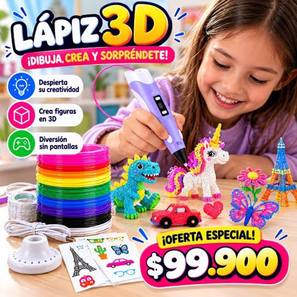 Lápiz 3D: ¡Dibuja, Crea y Dale Vida a tus Ideas! 🎨