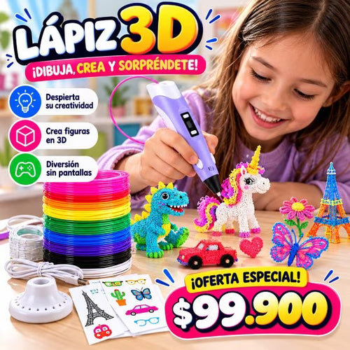 Lápiz 3D: ¡Dibuja, Crea y Dale Vida a tus Ideas! 🎨