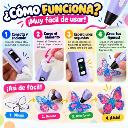 Lápiz 3D: ¡Dibuja, Crea y Dale Vida a tus Ideas! 🎨