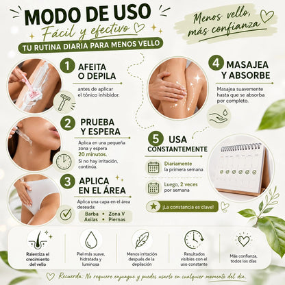 Vello seleep Serum inhibidor de vellos-formula avanzada con peptidos