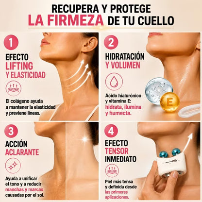 Tu celular marca tu cuello- Esta crema lo revierte.Colageno, retinol y 10 pepetidos