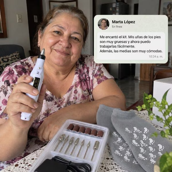 💅 KIT CUIDADO TOTAL DE UÑAS GRUESAS Y PIES SECOS