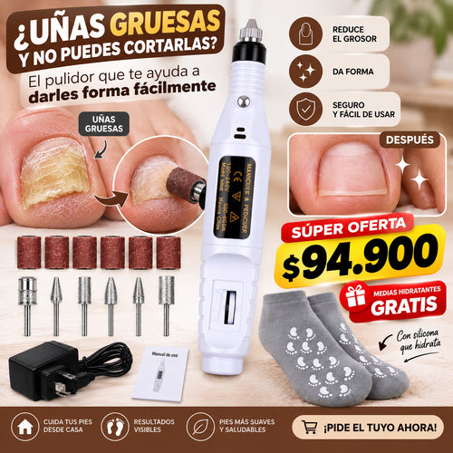 💅 KIT CUIDADO TOTAL DE UÑAS GRUESAS Y PIES SECOS