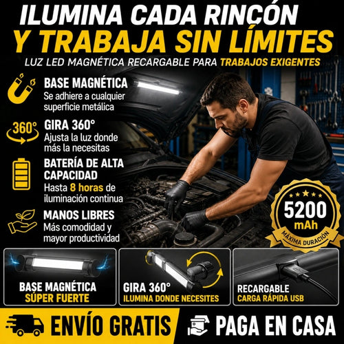 Luz Magnética Profesional Para carro talleres y mecánicos¡