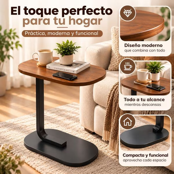 Mesa Auxiliar Moderna para Sofá y Habitación – Diseño Elegante