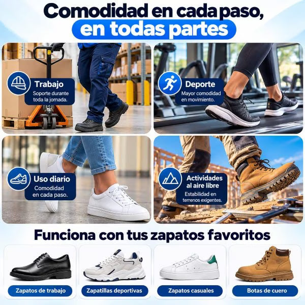 Plantillas Ortopédicas Soporte de Arco – Mayor Comodidad al Caminar