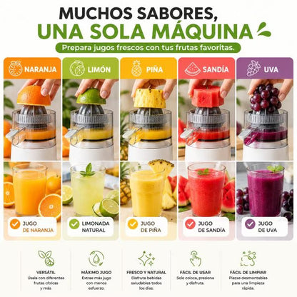 Exprimidor Eléctrico Portátil Recargable - Jugo Natural En Segundos